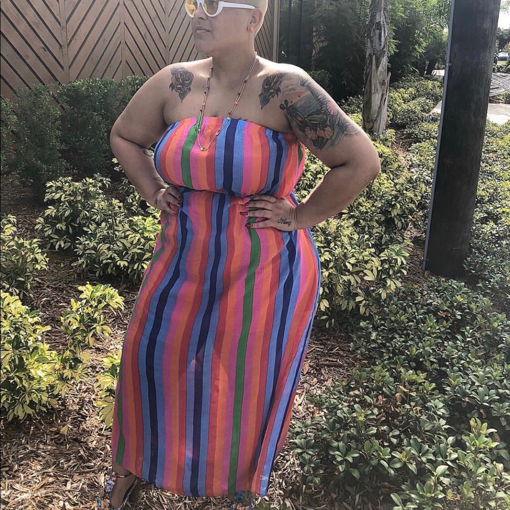 Multi colored maxi dress. Perfect for the summer